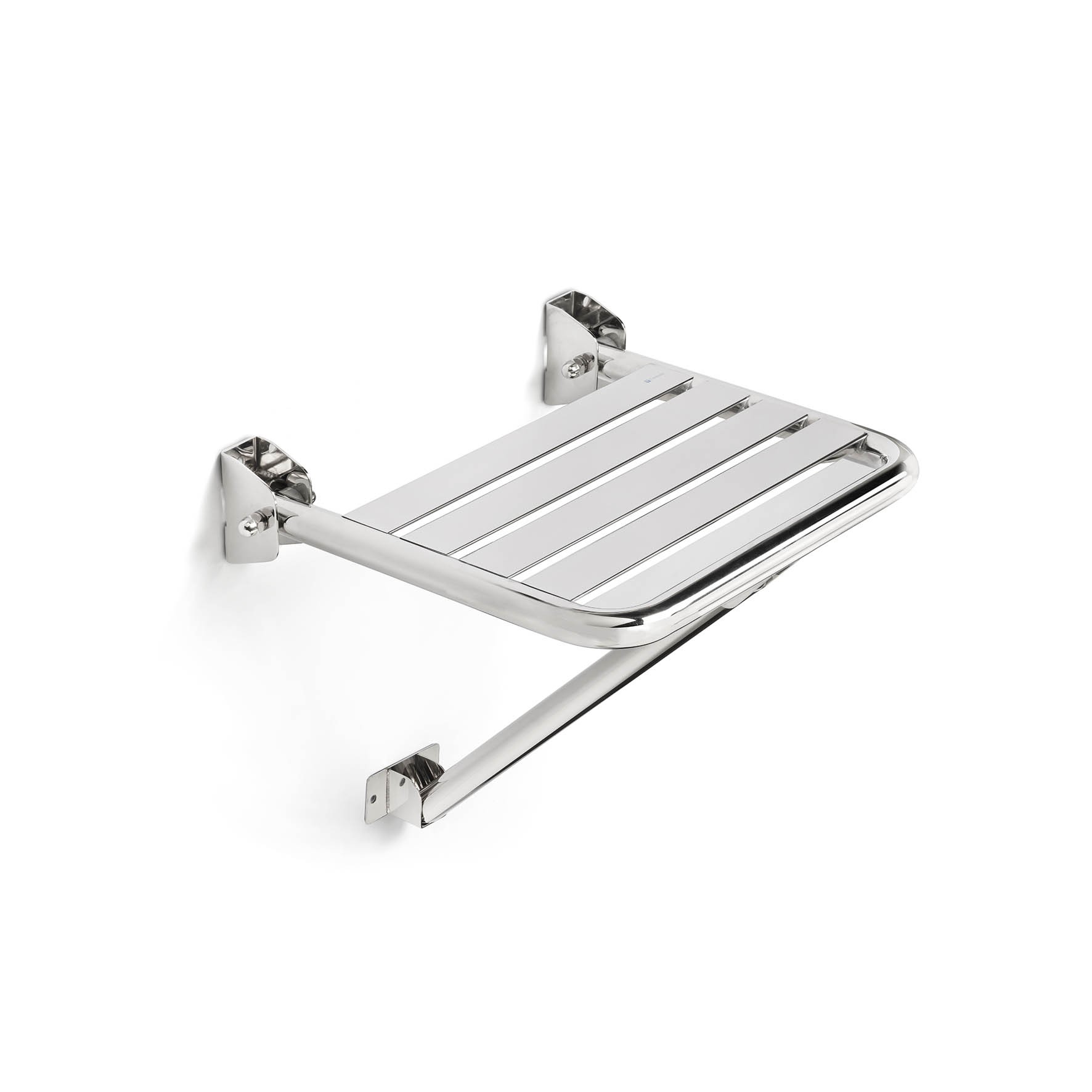 Asiento ducha abatible c/soporte Satinado