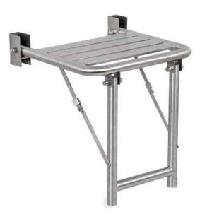 Asiento ducha satinado abatible