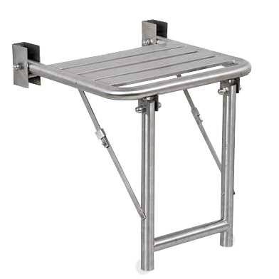 Asiento ducha satinado abatible