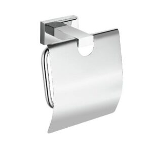 Portarrollos papel higiénico satinado con tapa