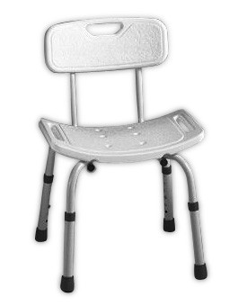 Silla de baño con respaldo