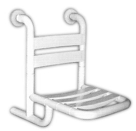 Asiento de ducha en Nylon Fijo