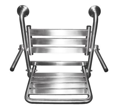Asiento de ducha Abatible inox Satinado