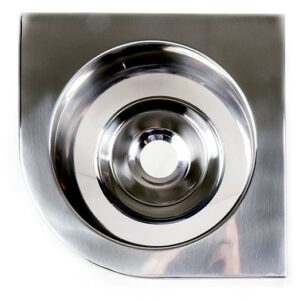 Lavamanos esquinero inox. sin taladro grifo